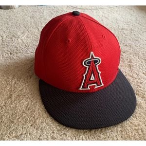 Los Angeles Angels Of Anaheim Fitted Hat Cap New Era California Flag